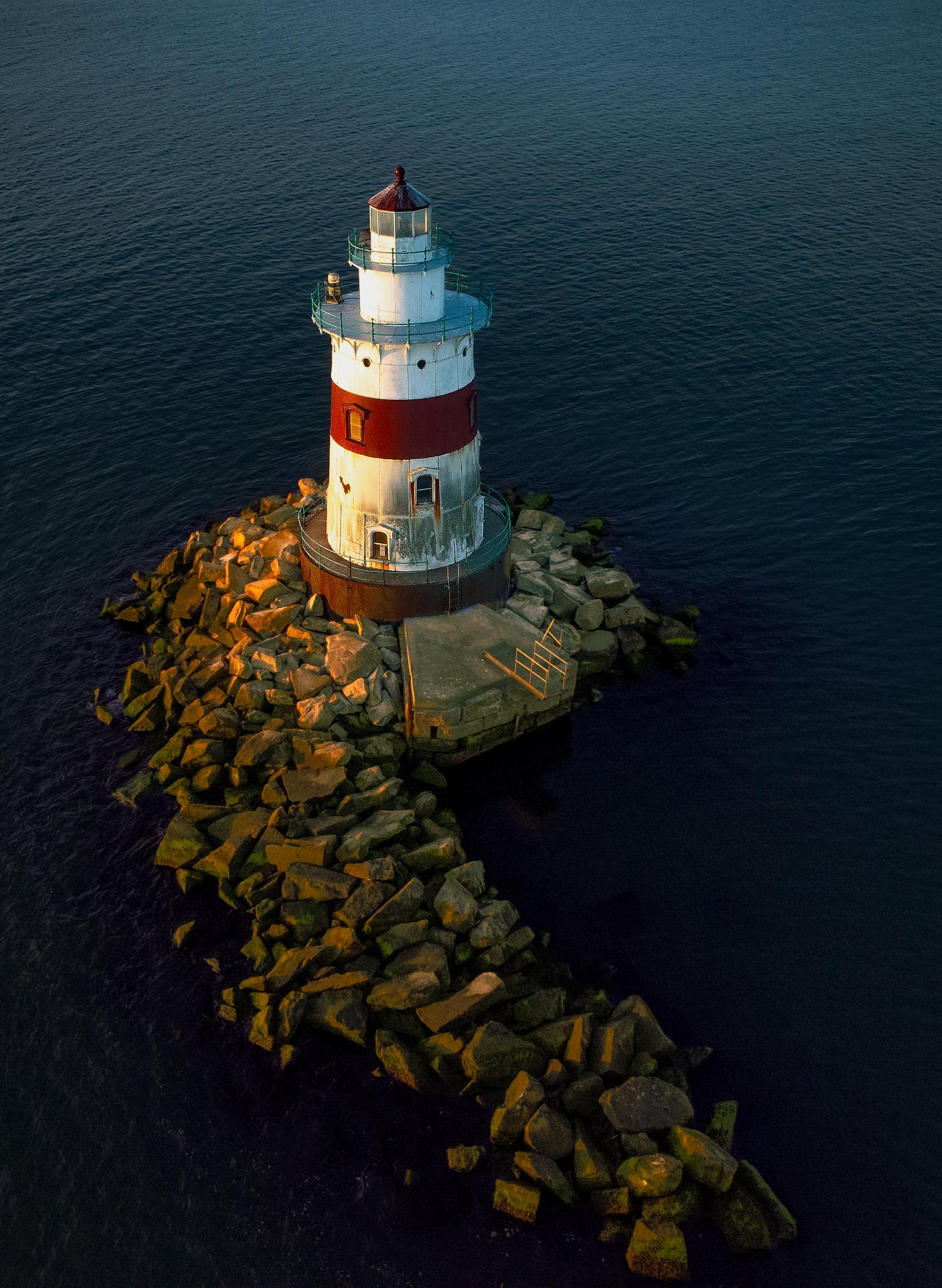 Mason's Island, the Mystic River, and the Stonington shoreline