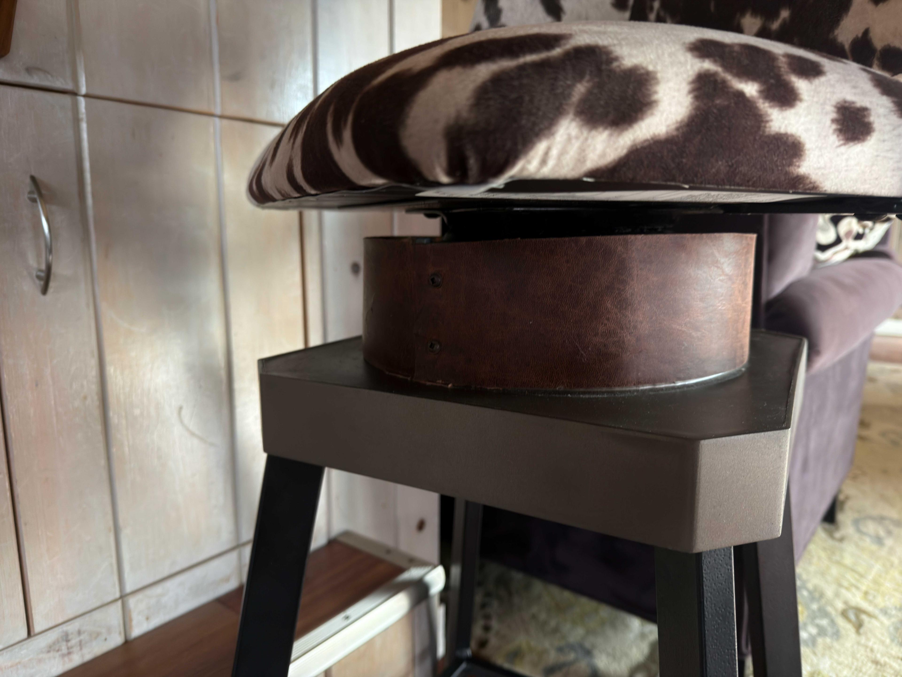 Bar stools with custom built risers