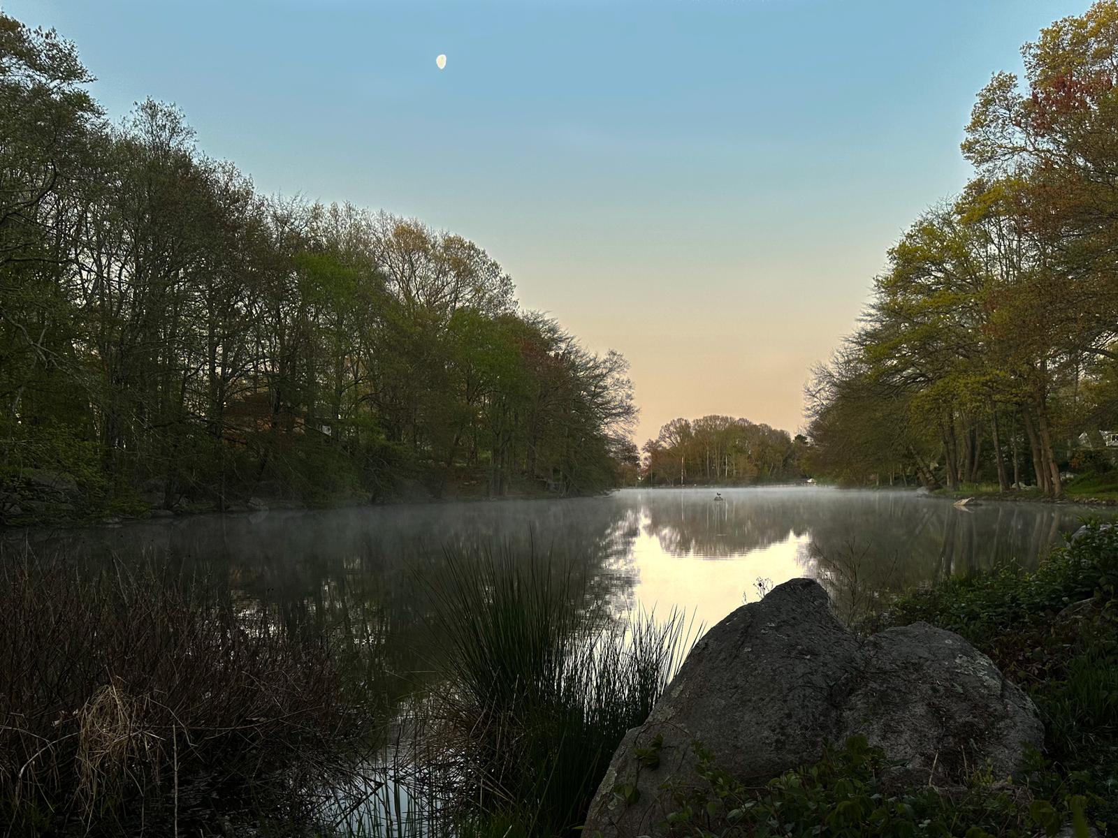 Mason's Island, the Mystic River, and the Stonington shoreline