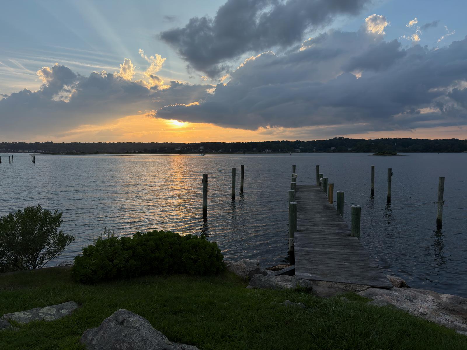 Sunset over the Mystic River from 26 Schoolhouse