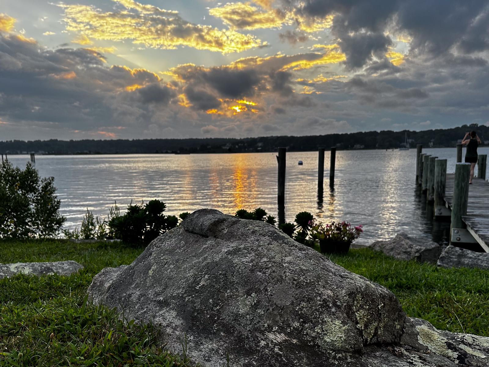Sunset over the Mystic River from 26 Schoolhouse