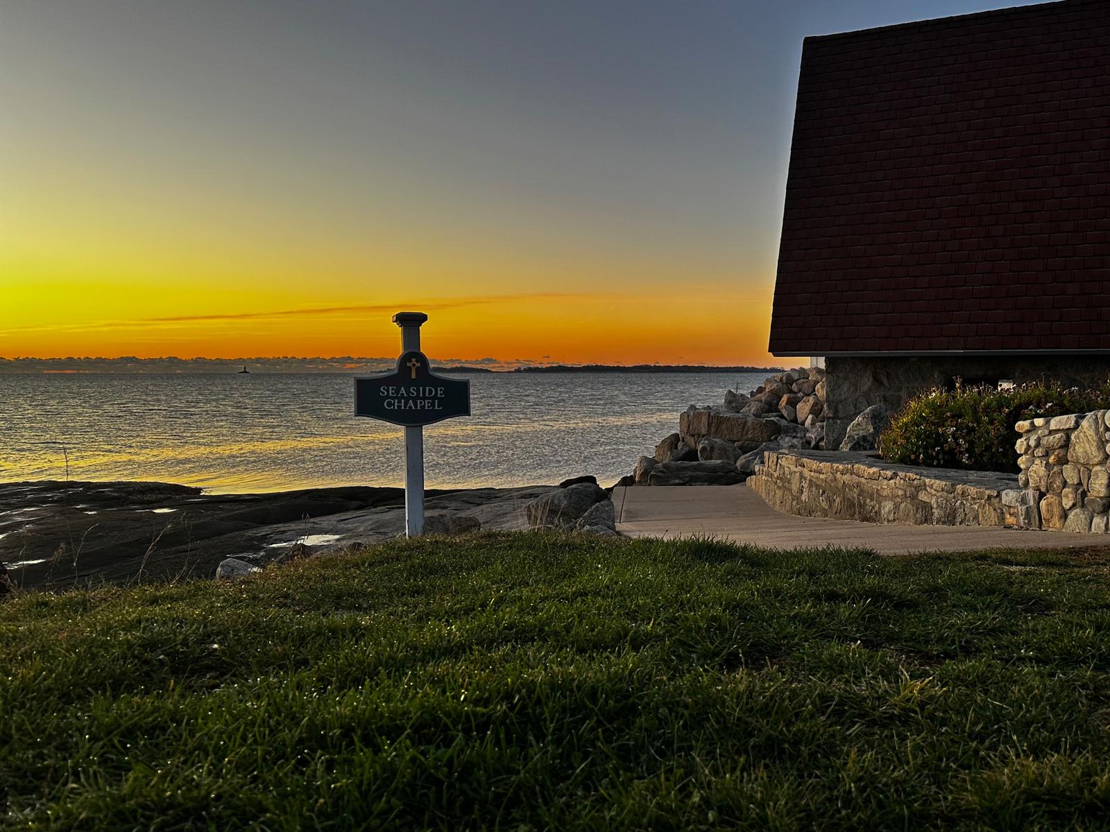 Mason's Island, the Mystic River, and the Stonington shoreline