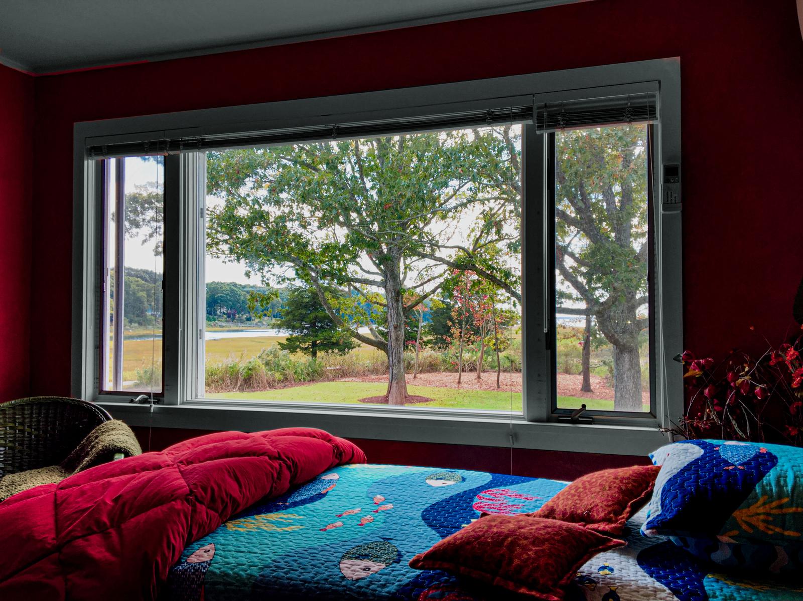 The view from the bed.