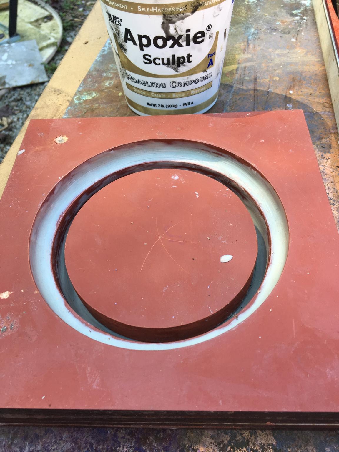 Completed Mold, Ready for room-temperature-vulcanizing silicone (RTV)