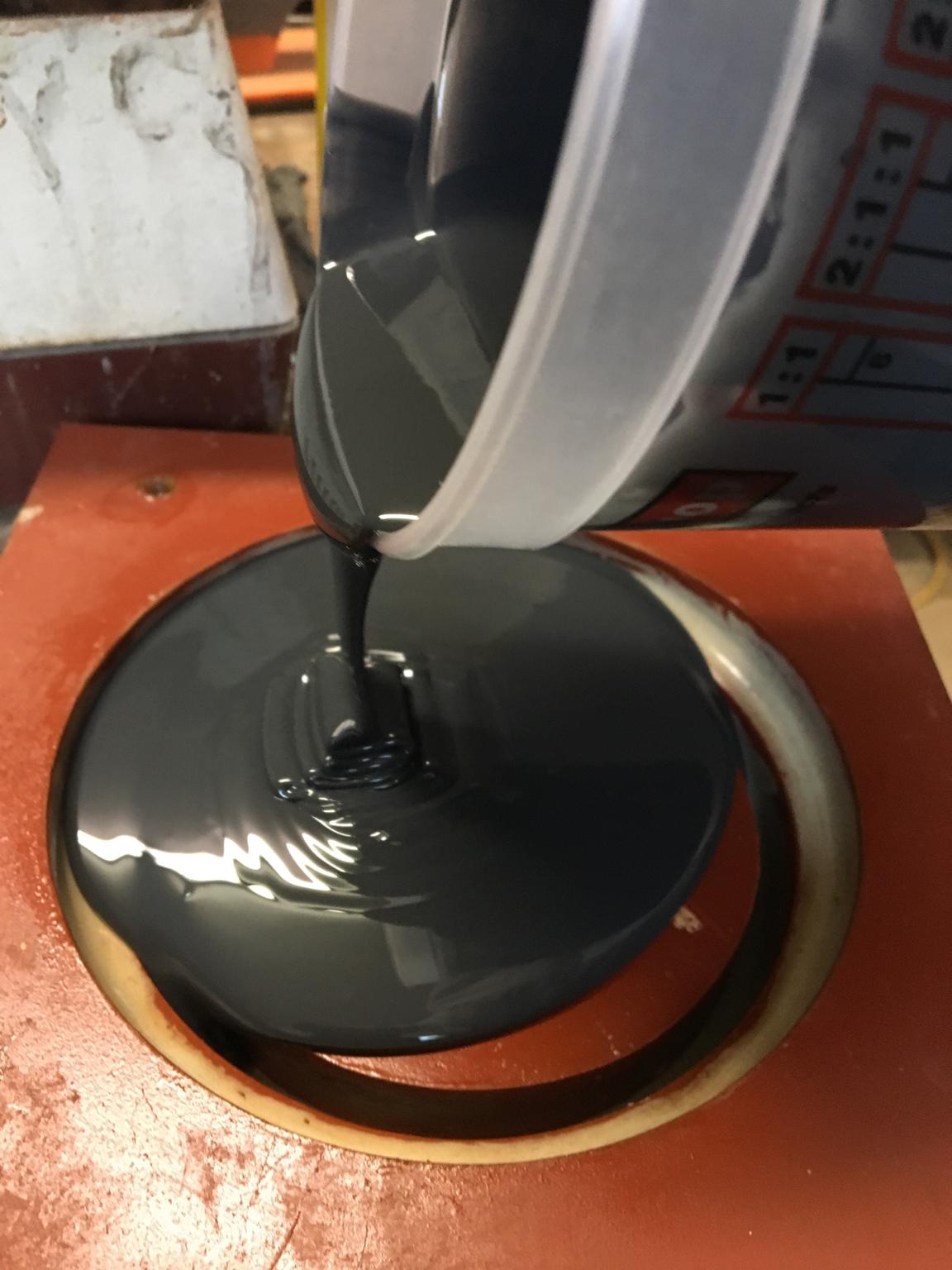 Pour the silicone into the mold